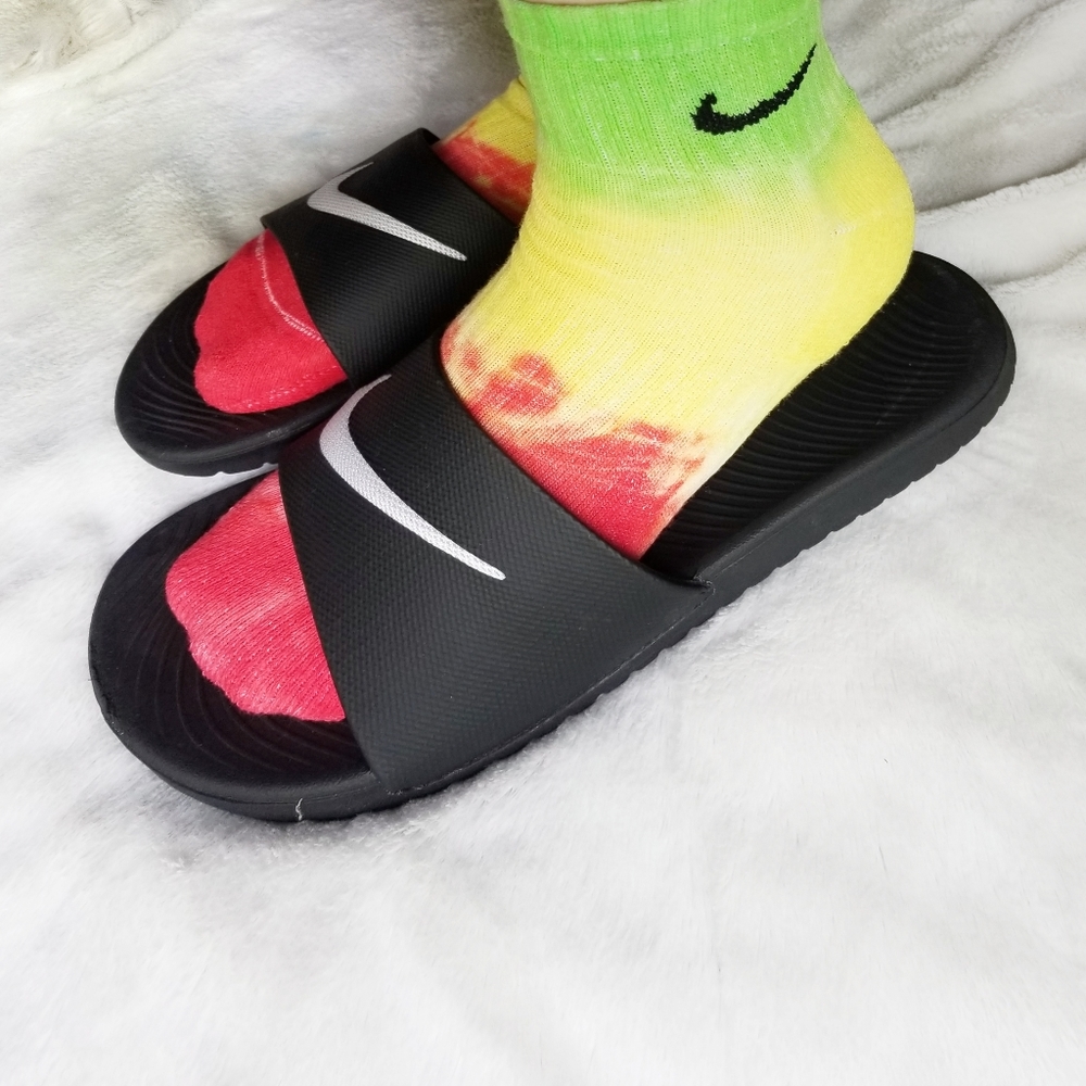 Nike Tie Dye Socks Rasta rainbow Men's - Picture 3 of 4